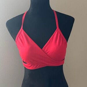 Victoria’s Secret‎ PINK Sport Red lightly lined back T strap Sports Bra Sz M